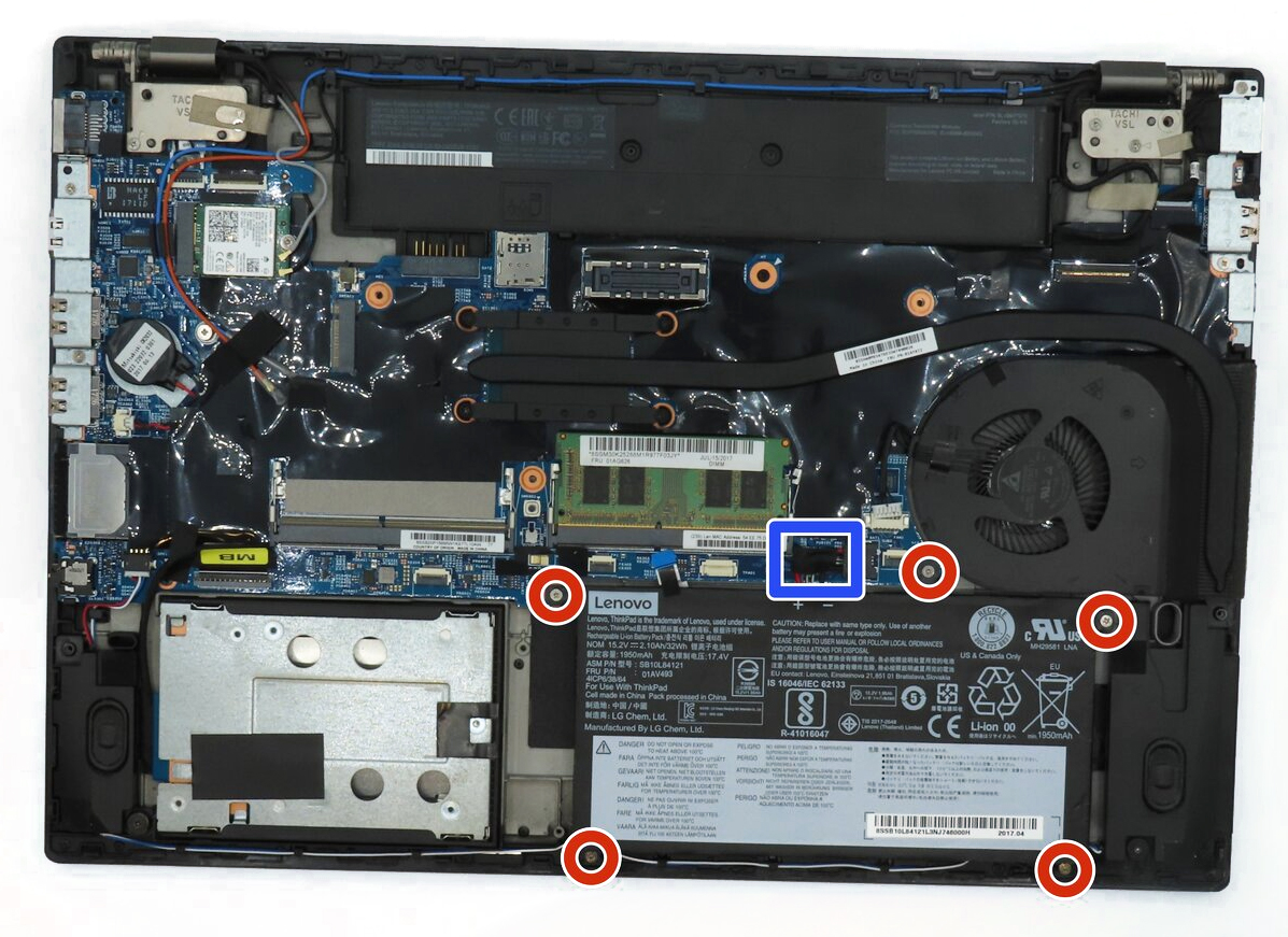 How to replace and fix Lenovo thinkpad T570 T580 P51S P52S US keyboard (ThinkPad T570)